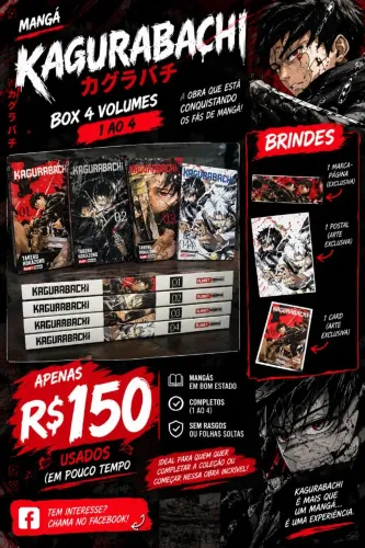 Coleção de 4 mangas: kagurabachi