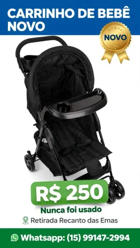 Carrinho de Bebê NUNCA USADO - Comprei, Montei e Não Usei