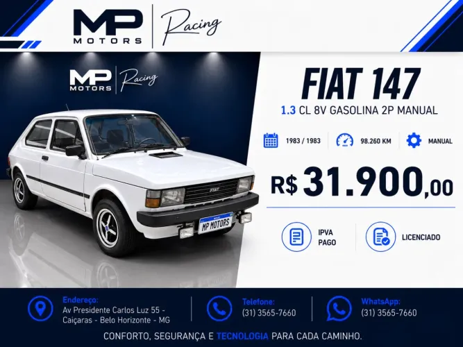 Fiat 147 C/ CL 1983