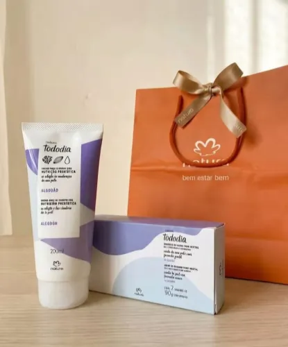 Kit Natura Tododia Algodão Novo - Hidratante +  2 Sabonetes Lacrados