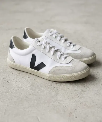 Tênis Veja Original Branco e Preto Camurça - Tam 43