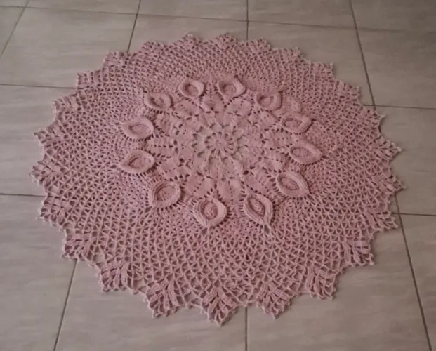 Tapetão pra sala em croche