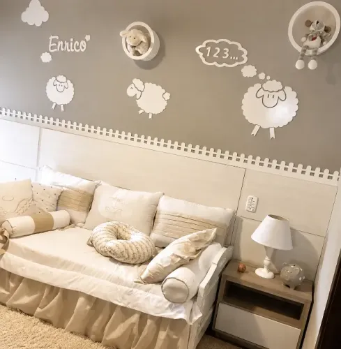 Berço e Cama babá Provençal em madeira maciça