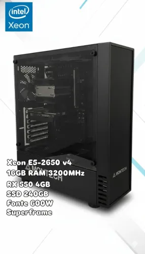Vendo PC Xeon E5-2650 v4 + RX 550 4GB