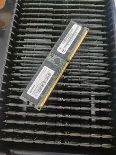 Lote de 6 memórias RAM 2GB não testadas Qimonda hys72d256320hbr-6-c NetApp 107-00018+A0