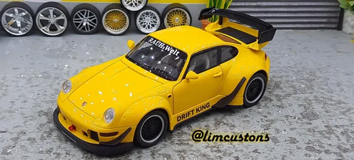 Miniatura carrinho Porsche Drift 1:24