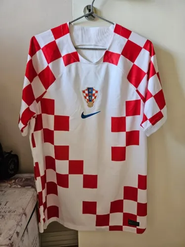 Camisa Nike Croácia I home 2022 2023 Torcedor Pro (DN0684-100) tam M