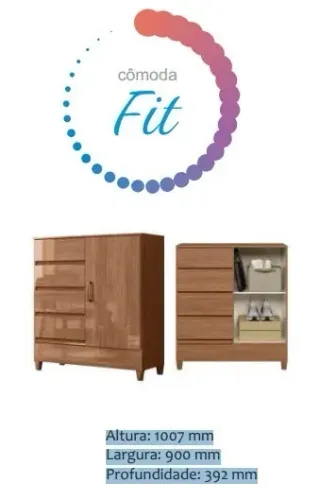 Cômoda Fit - Entrega Grátis-