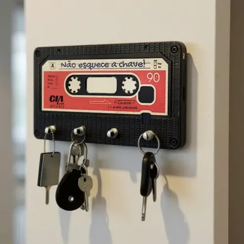Porta Chaves Fita Cassete