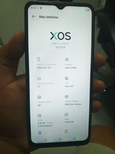 Infinix hot 30i gigas 128 ram 16 valor 380