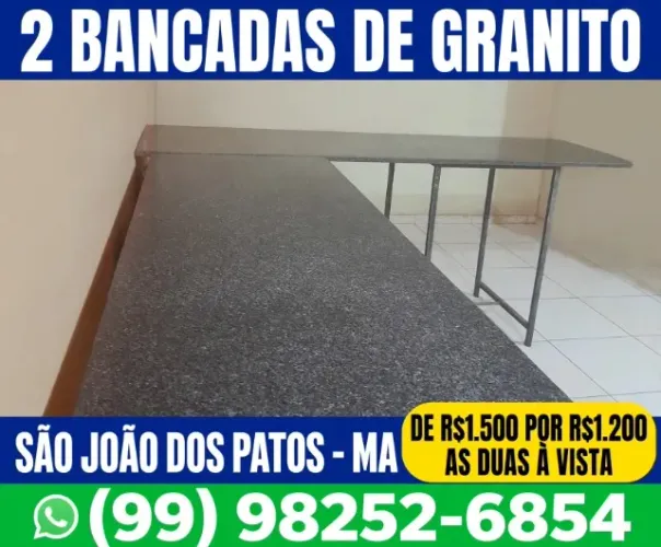 2 Bancada de Granito para cozinha, lojas, etc por R$ 1.500,00