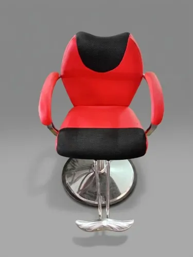 Cadeira de Salão Barbeiro Vermelho