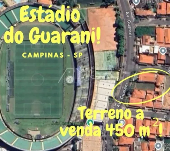 Terreno em frente ao Estádio Brinco de Ouro da Princesa  Campinas