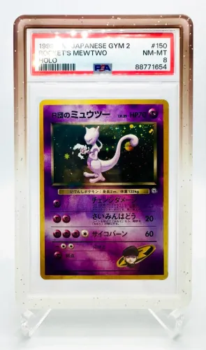 Rocket's Mewtwo Holo PSA 8
