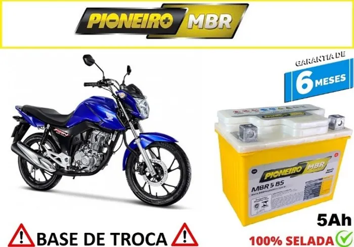Bateria Automotiva Pioneiro Fan 160- 5 Ah