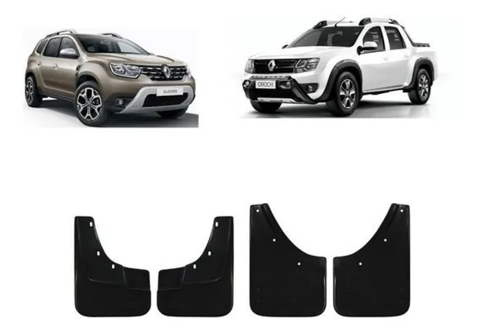 Kit Para Barro Protetor Lameira Duster Oroch 2016 A 2019<br><br>
