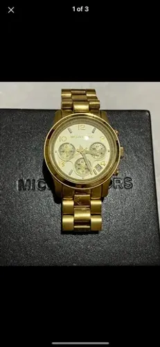 Relógio Michael Kors mk 5055 original dourado raríssimo