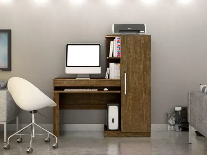 Escrivaninha Office 1P 1G Até 12x - Frete Grátis