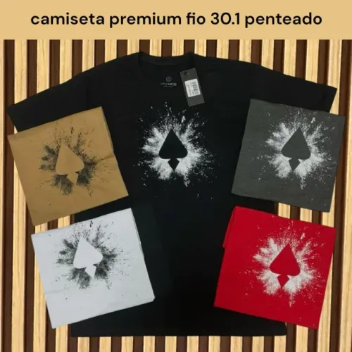Camiseta Masculina em Atacado camisas de marca para revender Fornecedor Camisetas Premium