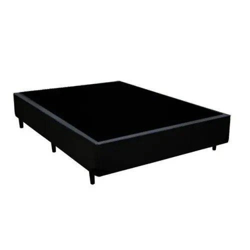 Cama Box Casal Courino Preto 