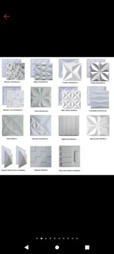 Vendas  de tijolinho e placas de gesso 3D