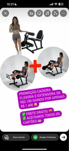 CADEIRA FLEXORA E EXTENSORA $1.600