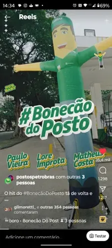 Boneco de Posto - Boneco Biruta - Boneco Mexe o Braço 