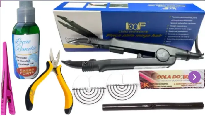 1 Pinça para mega hair kit novo na caixa com garantia!