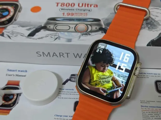 Relógio Smartwatch T800 ULTRA MAX Series 8/Lançamento Original Com Duas Pulseiras+pelicula