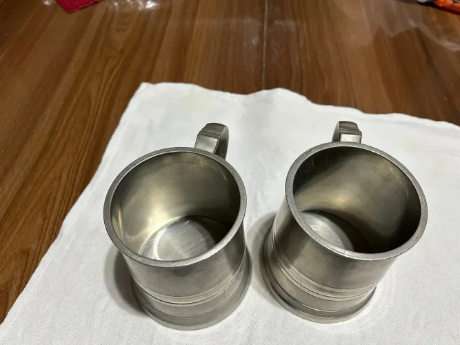 Par de Canecas Inglesas de Estanho para Cerveja - 500ml