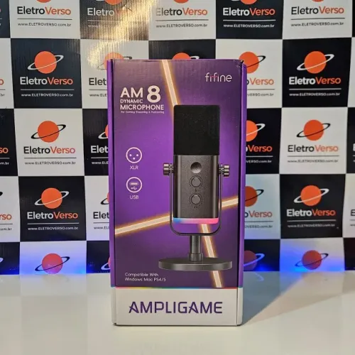 Microfone Am8 RGB Gamer PC Tipo C
