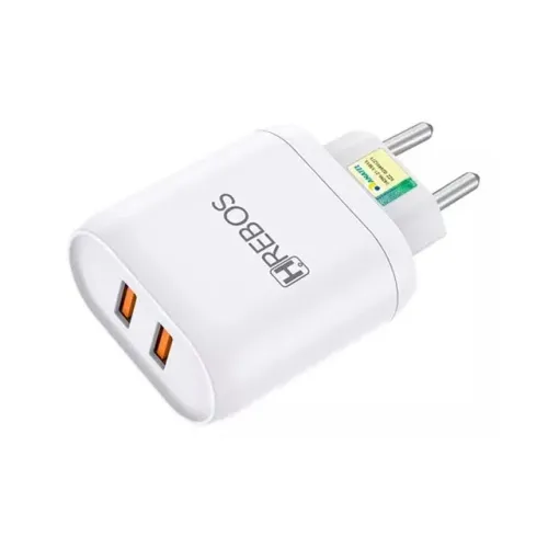 Carregador de Parede Hrebos HS-155 3.1A Branco Bivolt (2 USB) - WZetta
