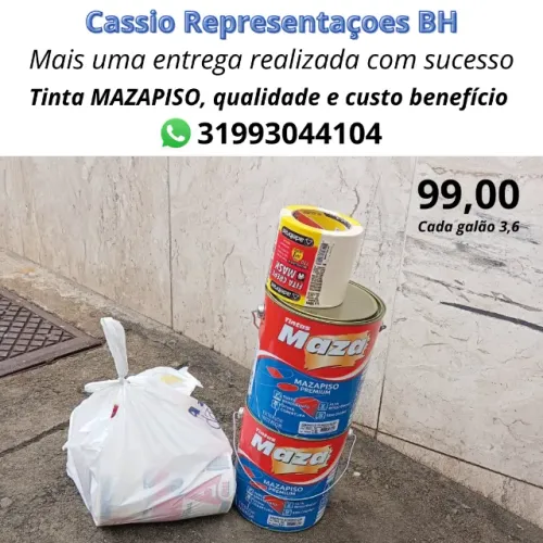 Tinta Mazapiso galão 3,6 - Promoção - Entrega imediata BH e região