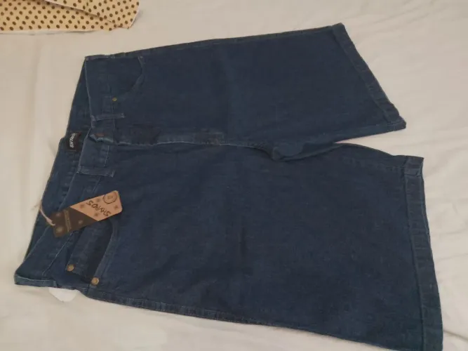 Bermuda Jeans Masculino Azul