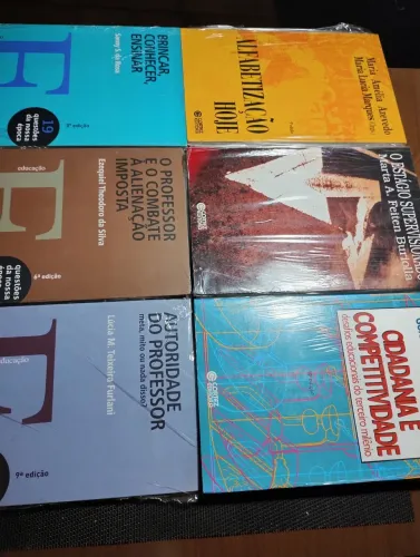 Coleção livros educação: Alfabetização, cidadania, professor...