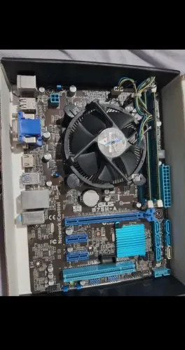 Placa-mãe ASUS B75M-A, Memoria ram e Processador