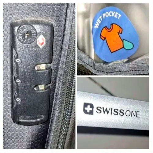 Mala de viagem Swiss One preta - impermeável e com expansão! 