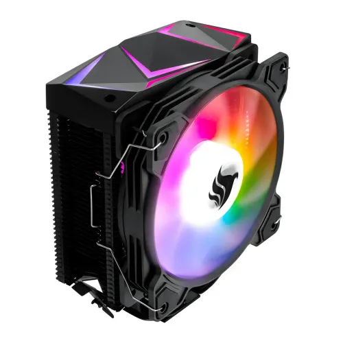 Cooler Para Processador Pichau Falcon, ARGB, 120mm, Preto