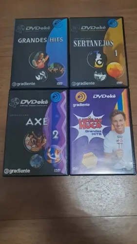Lote de DVDs Karaokê DVDokê - Grandes Hits e Sertanejo