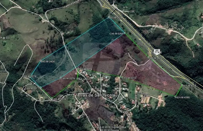 Terreno comercial com projeto aprovado para vender no Bairro Cururuquara em Santana de Par