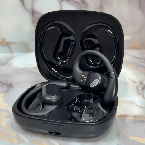 Fone de ouvido bluetooth condução óssea 