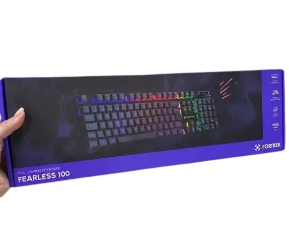 Teclado Gamer Fortrek Fearless 100 Precisão, Conforto e Estilo para Seu Setup Loja Coimbra