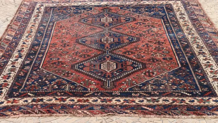 Tapete Persa Shiraz vintage 3,17 x 2,30