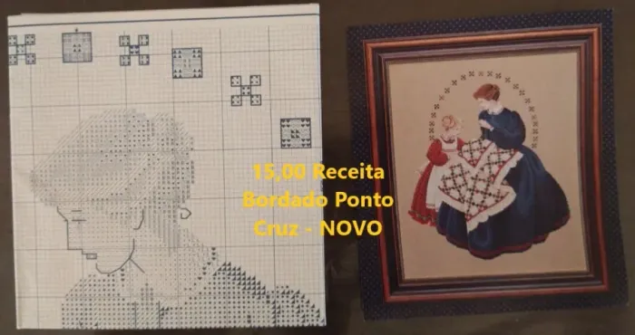 Receita Bordado Ponto Cruz - NOVO