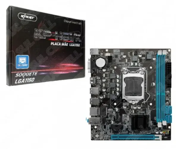 Placa Mãe Lga1150 Chipset Intel H81 Lan 1000 Ddr3 Knup KP-81-K I3-I5-I7 