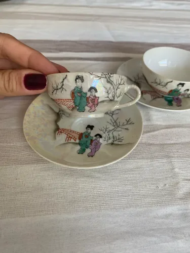 Jogo de chá japonês vintage