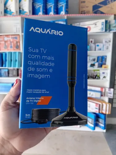 Antena Interna de TV Digital Aquário DTV-150