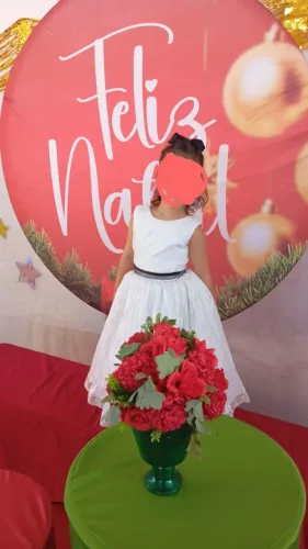 Vestido branco infantil
