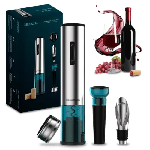 Kit Abridor Elétrico Saca-rolhas Automático Goumert importado