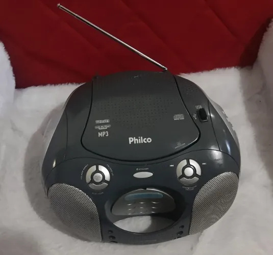 Rádio Som Philco USB Mini system bolinha tipo antigo 